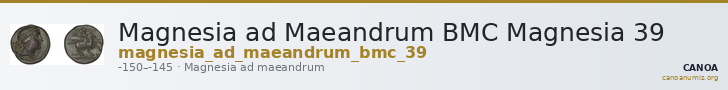 Magnesia ad Maeandrum BMC Magnesia 39 — CANOA