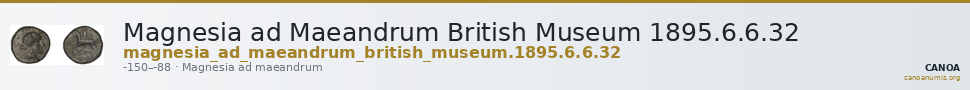 Magnesia ad Maeandrum British Museum 1895.6.6.32 — CANOA