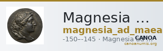 Magnesia ad Maeandrum Jones 1979 Erasippos Aristeou — CANOA