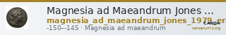 Magnesia ad Maeandrum Jones 1979 Erasippos Aristeou — CANOA