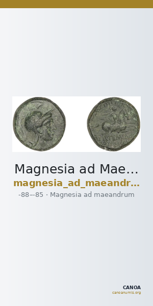 Magnesia ad Maeandrum Kinns 2006 pl.13 B — CANOA