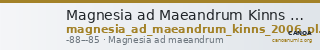 Magnesia ad Maeandrum Kinns 2006 pl.13 D — CANOA