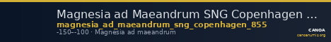 Magnesia ad Maeandrum SNG Copenhagen Magnesia 855 — CANOA
