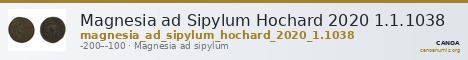 Magnesia ad Sipylum Hochard 2020 1.1.1038 — CANOA