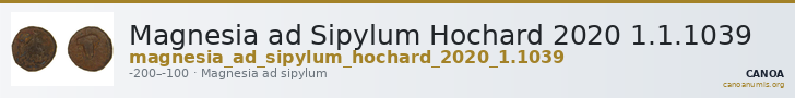 Magnesia ad Sipylum Hochard 2020 1.1.1039 — CANOA