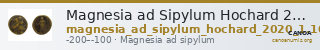 Magnesia ad Sipylum Hochard 2020 1.2.1040-1 — CANOA