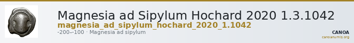 Magnesia ad Sipylum Hochard 2020 1.3.1042 — CANOA