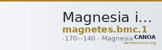 Magnesia in Thessaly BMC Magnetes 1 — CANOA