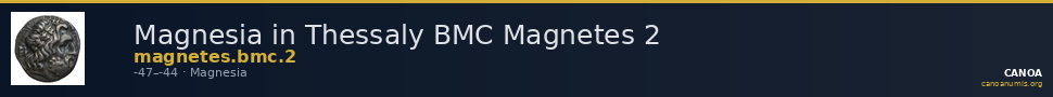 Magnesia in Thessaly BMC Magnetes 2 — CANOA