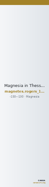 Magnesia in Thessaly Rogers 1932 324-27 — CANOA