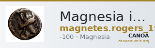 Magnesia in Thessaly Rogers 1932 328-9 — CANOA
