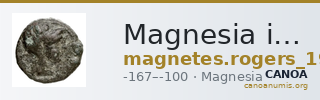 Magnesia in Thessaly Rogers 1932 339-347 — CANOA