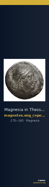 Magnesia in Thessaly SNG Copenhagen Magnetes 155-156 — CANOA