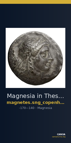 Magnesia in Thessaly SNG Copenhagen Magnetes 155-156 — CANOA
