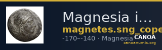 Magnesia in Thessaly SNG Copenhagen Magnetes 155-156 — CANOA