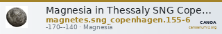 Magnesia in Thessaly SNG Copenhagen Magnetes 155-156 — CANOA