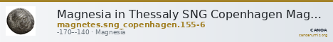 Magnesia in Thessaly SNG Copenhagen Magnetes 155-156 — CANOA
