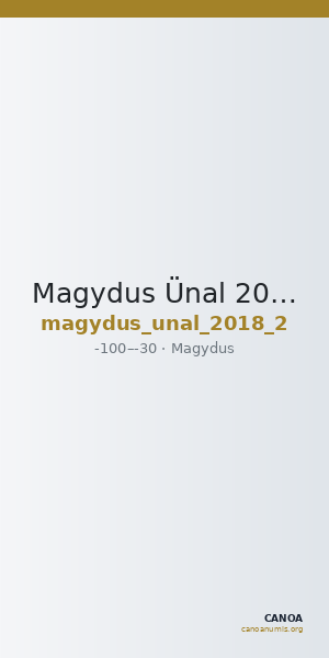 Magydus Ünal 2018 2 — CANOA
