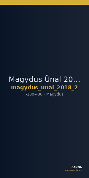 Magydus Ünal 2018 2 — CANOA