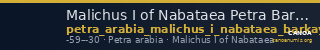 Malichus I of Nabataea Petra Barkay 2019 13, 18 — CANOA