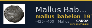 Mallus Babelon 1910 1390-3 — CANOA