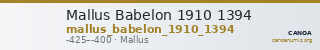 Mallus Babelon 1910 1394 — CANOA