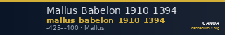 Mallus Babelon 1910 1394 — CANOA