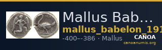 Mallus Babelon 1910 1395-1403 — CANOA