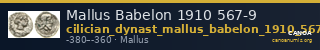 Mallus Babelon 1910 567-9 — CANOA