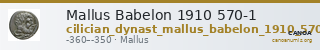 Mallus Babelon 1910 570-1 — CANOA