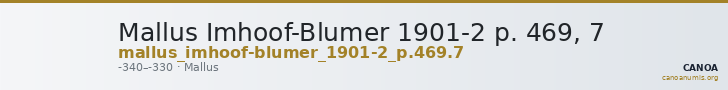 Mallus Imhoof-Blumer 1901-2 p. 469, 7 — CANOA