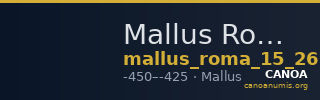 Mallus Roma 15 (2018) 269 — CANOA