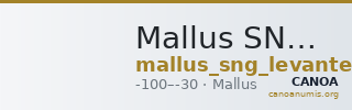 Mallus SNG Levante 1261 — CANOA