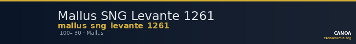 Mallus SNG Levante 1261 — CANOA
