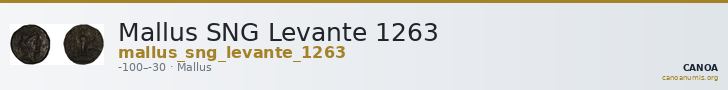 Mallus SNG Levante 1263 — CANOA