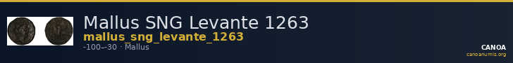 Mallus SNG Levante 1263 — CANOA
