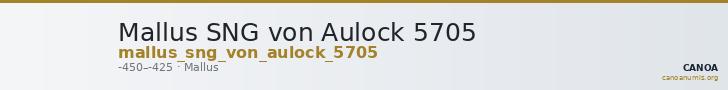 Mallus SNG von Aulock 5705 — CANOA