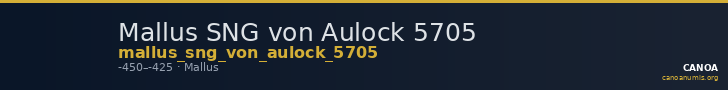 Mallus SNG von Aulock 5705 — CANOA