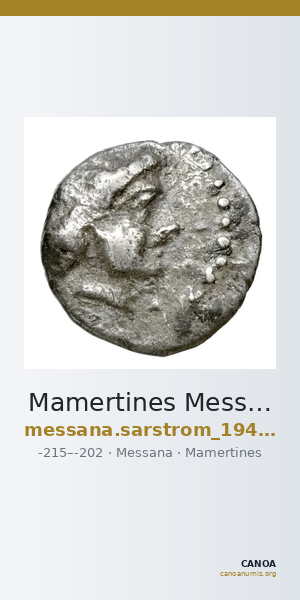 Mamertines Messana Sarstrom 1940 136-146 — CANOA