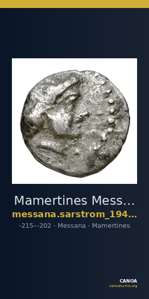 Mamertines Messana Sarstrom 1940 136-146 — CANOA
