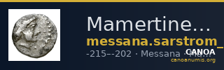Mamertines Messana Sarstrom 1940 136-146 — CANOA