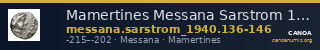 Mamertines Messana Sarstrom 1940 136-146 — CANOA