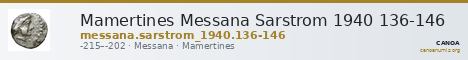 Mamertines Messana Sarstrom 1940 136-146 — CANOA