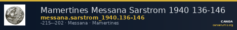 Mamertines Messana Sarstrom 1940 136-146 — CANOA