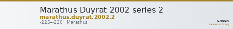 Marathus Duyrat 2002 series 2 — CANOA