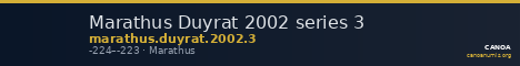 Marathus Duyrat 2002 series 3 — CANOA