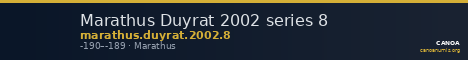 Marathus Duyrat 2002 series 8 — CANOA