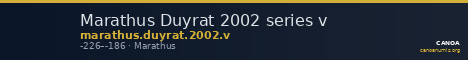 Marathus Duyrat 2002 series v — CANOA