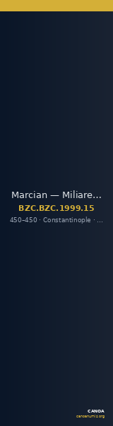 Marcian — Miliarense (Constantinople, 450) — CANOA