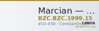 Marcian — Miliarense (Constantinople, 450) — CANOA